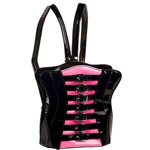 ROEBUCK LONDON DEADSTOCK BUSTIER corset goth bag emo alt punk